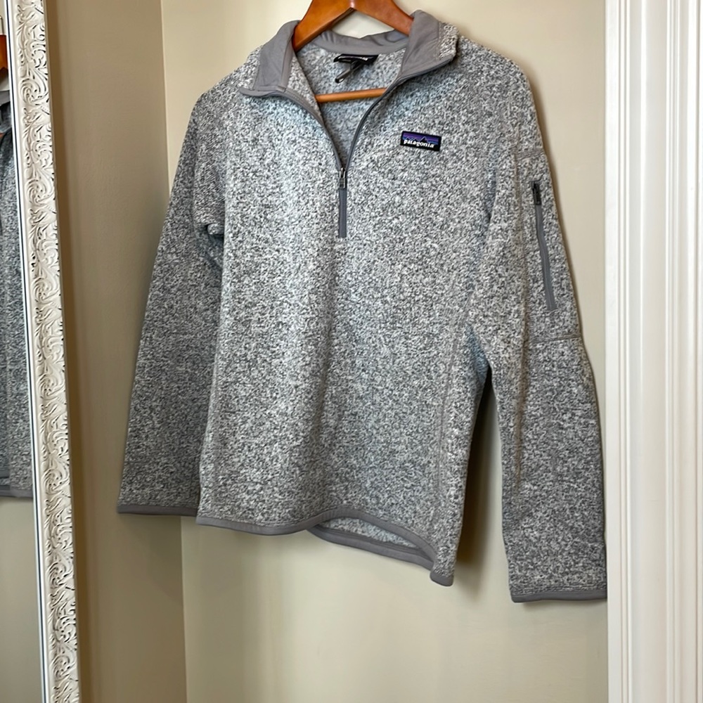 Gray Patagonia Quarter Zip